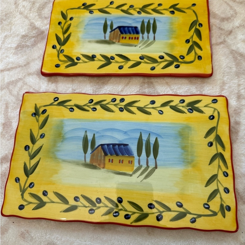 Pair Of Temp-tations By Tara
Ceramic Trivets Cuchina Pattern
Italian Scene
